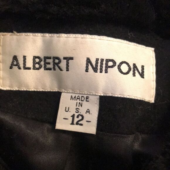 VTG ALBERT NIPON MADE IN USA GOOL 💯 WOMEN COAT SIZE 12 - Picture 8 of 11